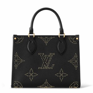 Louis Vuitton OnTheGo PM Bag in Leather with Studs M46733