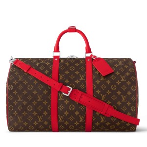 Louis Vuitton Keepall Bandouliere 50 Bag in Monogram Macassar Canvas M46769