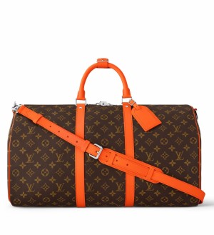 Louis Vuitton Keepall Bandouliere 50 Bag in Monogram Macassar Canvas M46770
