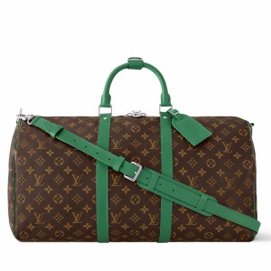 Louis Vuitton Keepall Bandouliere 50 Bag in Monogram Macassar Canvas M46774