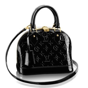 Louis Vuitton Alma BB Bag In Monogram Vernis Leather M50418