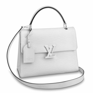 Louis Vuitton Grenelle MM Bag In White Epi Leather M53690