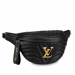 Louis Vuitton New Wave Bum Bag In Black Leather M53750