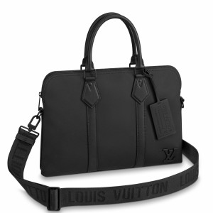 Louis Vuitton Takeoff Briefcase In Black Aerogram Leather M59159