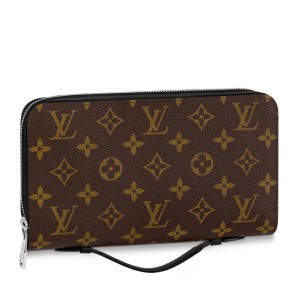 Louis Vuitton Zippy XL Wallet In Monogram Macassar Canvas M61506