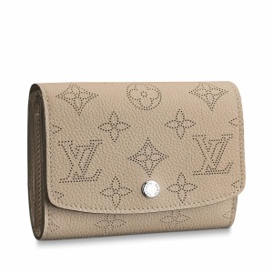 Louis Vuitton Iris Compact Wallet In Mahina Leather M62542