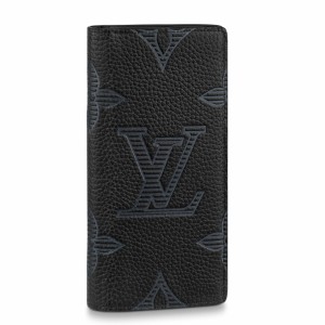 Louis Vuitton Brazza Wallet In Taurillon Shadow Leather M80042