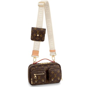 Louis Vuitton M46279 East West Métis 小號手袋單肩包黃花帆布尺寸： 21.5x6x13.5cm -  Replicas-Bags