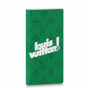 Louis Vuitton Brazza Wallet In Green Monogram Canvas M80801