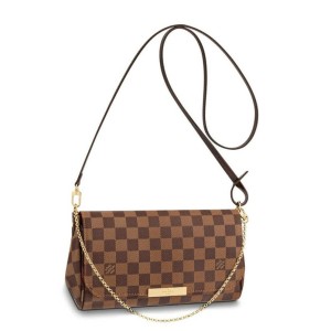 Louis Vuitton Favorite MM Bag In Damier Ebene Canvas N41129