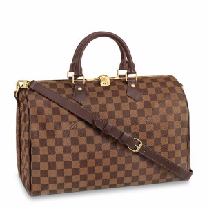 Louis Vuitton Speedy Bandouliere 35 Bag In Damier Ebene Canvas N41366