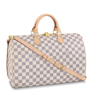 Louis Vuitton Speedy Bandoulière 35 Bag In Damier Azur Canvas N41372