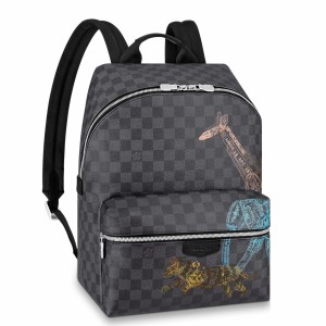 Louis Vuitton Discovery Backpack In Damier Graphite Canvas N45275