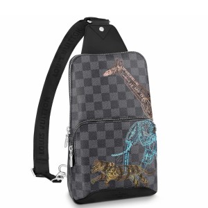 Louis Vuitton Avenue Sling Bag In Damier Graphite Canvas N45277
