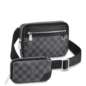 Louis Vuitton Scott Messenger Bag In Damier Graphite Canvas N50018