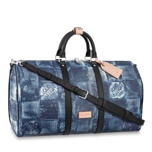 Louis Vuitton Keepall Bandouliere 50 Bag In Damier Salt Canvas N50059