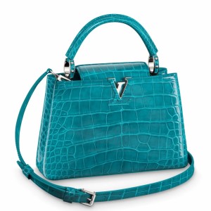 Louis Vuitton Capucines BB Bag In Crocodile-embossed Leather N91698