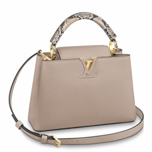 Louis Vuitton Capucines BB Bag with Python Leather Handle N92041