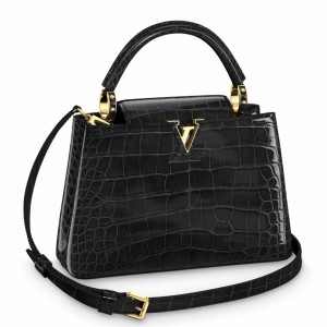Louis Vuitton Capucines BB Bag In Crocodile-embossed Leather N92173