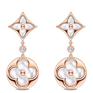 Louis Vuitton Color Blossom Long Earrings Q96668
