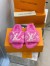 Louis Vuitton Paseo Flat Comfort Mules In Pink Shearling