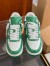 Louis Vuitton And Nike Air Force 1 Sneakers In Green/White