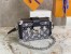 Louis Vuitton Petite Malle Bag In Grey Monogram Denim M21462