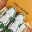 Louis Vuitton Men's LV Trainer Sneakers In Green Denim with Leather