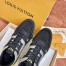 Louis Vuitton Men's LV Trainer Sneakers In Black Crystals