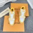 Louis Vuitton Men's LV Trainer Sneakers In Yellow Denim with Mesh